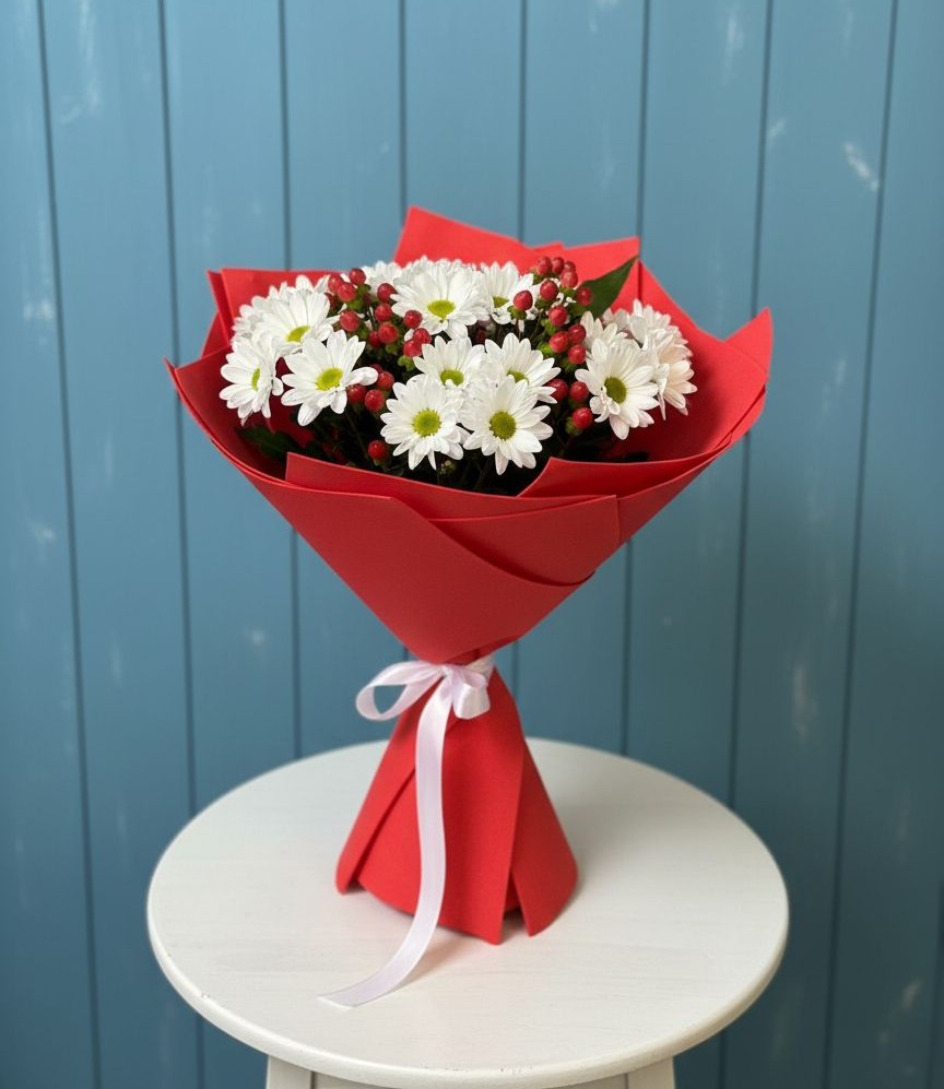 Букет цветов из: Хризантемы в Вершино-Дарасунском