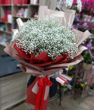 Букет цветов из: Гипсофила в Вершино-Дарасунском