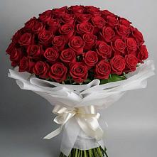 Букет 101 Красная роза Блэк Мэджик в Вершино-Дарасунском