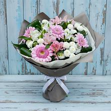 Букет цветов из:  Герберы, Альстромерии и Хризантемы #REPLACE_PRED# Вершино-Дарасунском