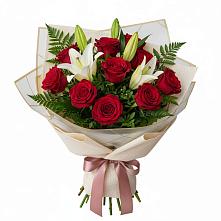 Букет цветов из:  Лилии и Розы #REPLACE_PRED# Вершино-Дарасунском