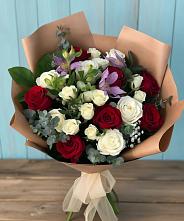 Букет цветов из:  Розы и Альстромерии в Вершино-Дарасунском