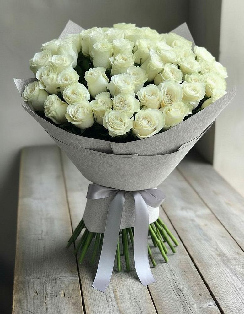 Букет 35 Белых роз в Вершино-Дарасунском