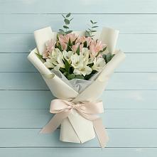 Букет цветов из:  Альстромерии #REPLACE_PRED# Вершино-Дарасунском