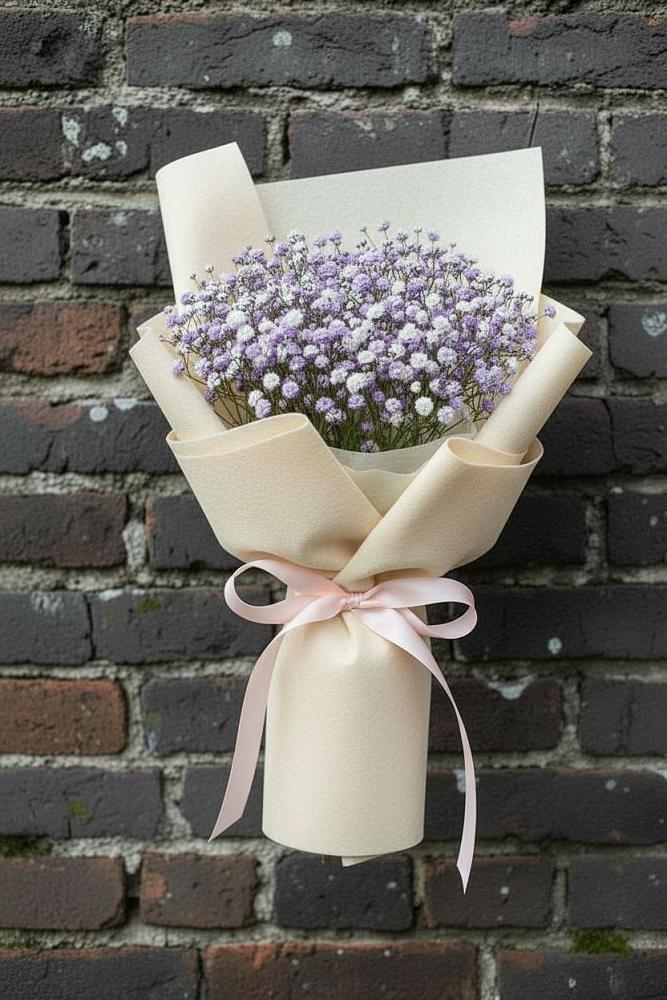 Букет цветов из: Гипсофила в Вершино-Дарасунском