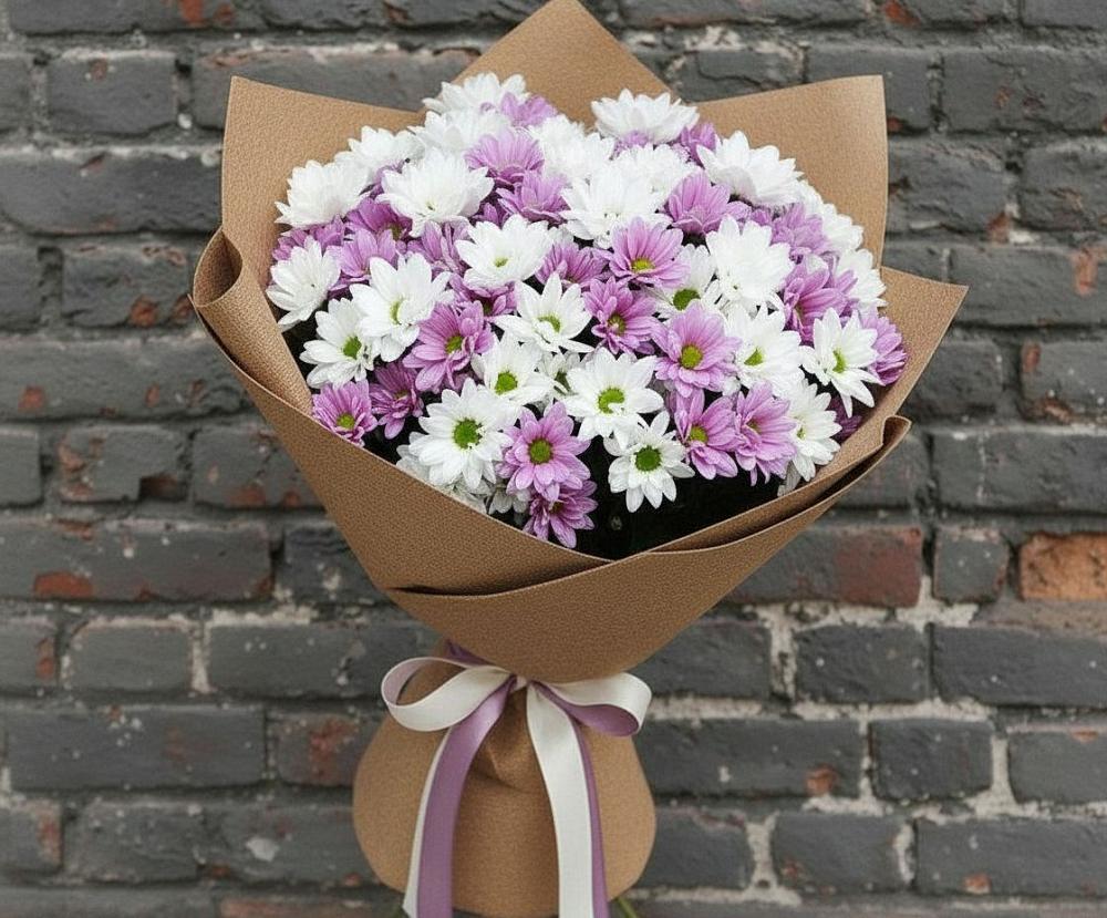 Букет цветов из: Хризантемы в Вершино-Дарасунском