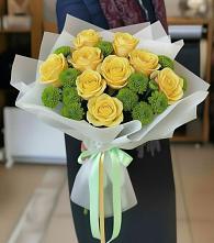 Букет цветов из:  Хризантемы и Розы #REPLACE_PRED# Вершино-Дарасунском