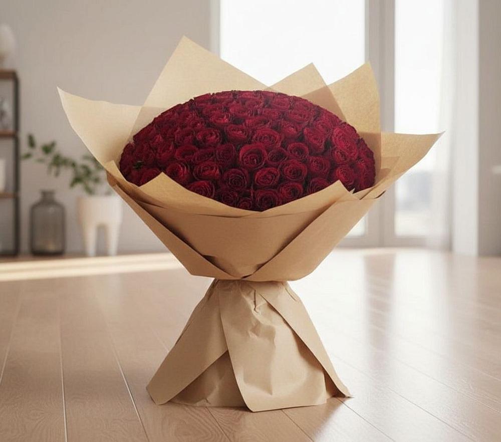 Букет 101 Красная роза в Вершино-Дарасунском