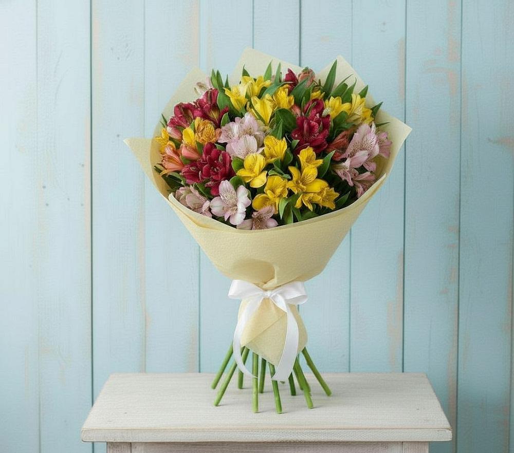 Букет цветов из: Альстромерии в Вершино-Дарасунском