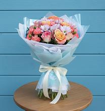 Букет цветов из:  Хризантемы и Розы #REPLACE_PRED# Вершино-Дарасунском